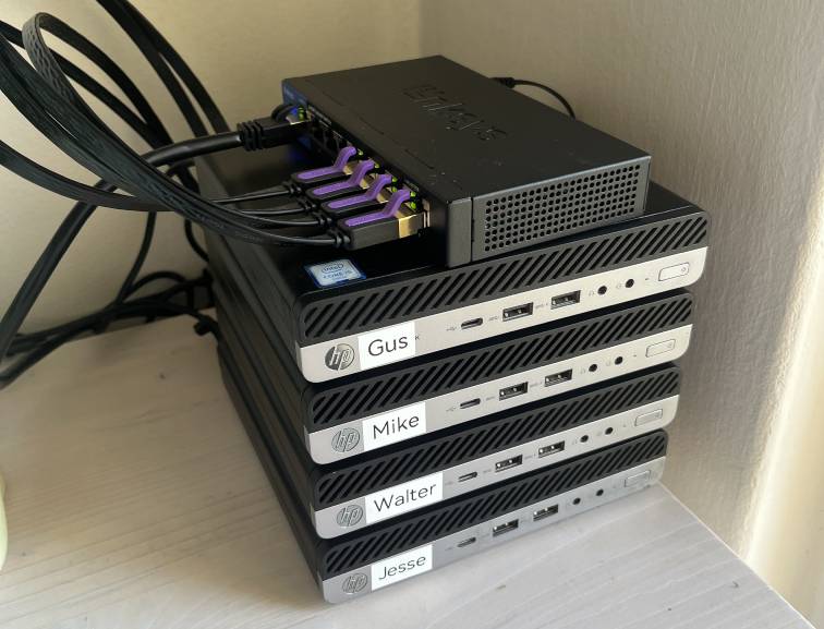 Stack of Mini PCs